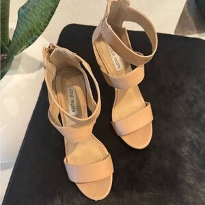 Steve Madden Nude Strappy Heels
